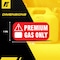Fuel Stickers Premium Gas Only Sticker, High Octane Warning Label 91, 93 octane: Hvy-Dty, 2''x1'', 48PK Z-2X1PGO-48PK - alternate 2